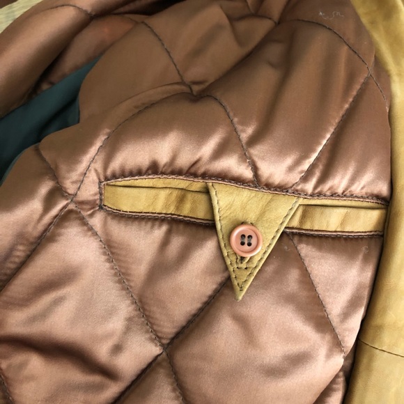 Men’s Leather two robe bomber jacket Front pockets and zip - Picture 5 of 5